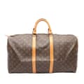 Miniatyrbillede 1 af 10: Pre-owned Louis Vuitton Monogram Keepall 55 Brown