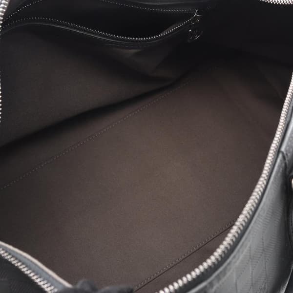 Pre-owned Louis Vuitton Damier Infini Keepall Bandouliere 45 Black