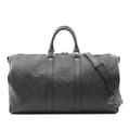 Miniatyrbild 1 av 10: Pre-owned Louis Vuitton Damier Infini Keepall Bandouliere 45 Black