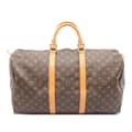 Miniatyrbillede 1 af 10: Pre-owned Louis Vuitton Monogram Keepall 50 Brown