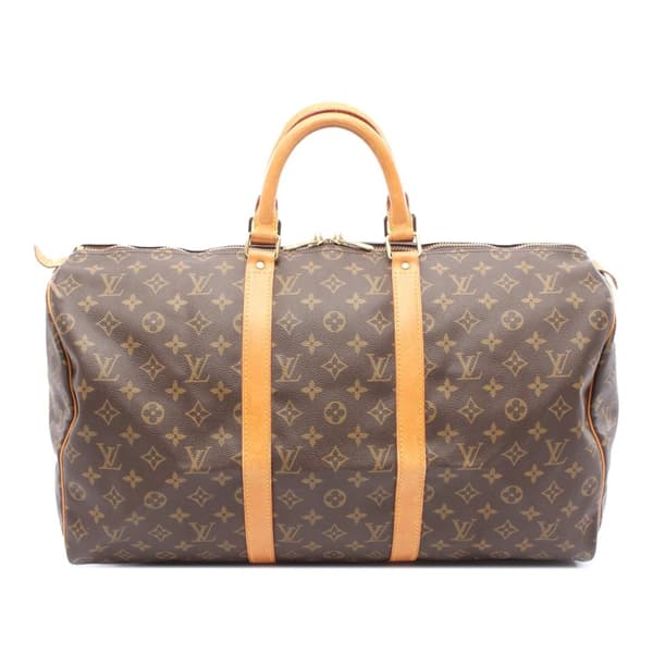 Pre-owned Louis Vuitton Monogram Keepall 50 Brown