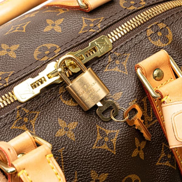 Pre-owned Louis Vuitton Monogram Keepall 45 Brown