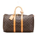 Miniatyrbillede 1 af 6: Pre-owned Louis Vuitton Monogram Keepall 45 Brown