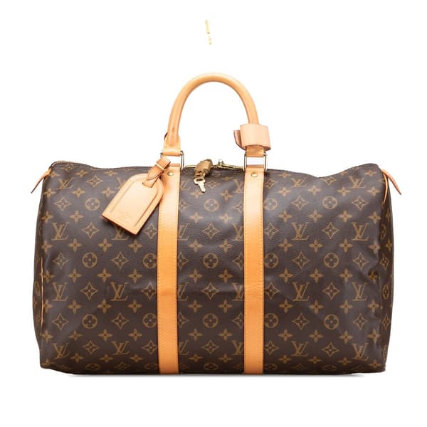 Pre-owned Louis Vuitton Monogram Keepall 45 Brown