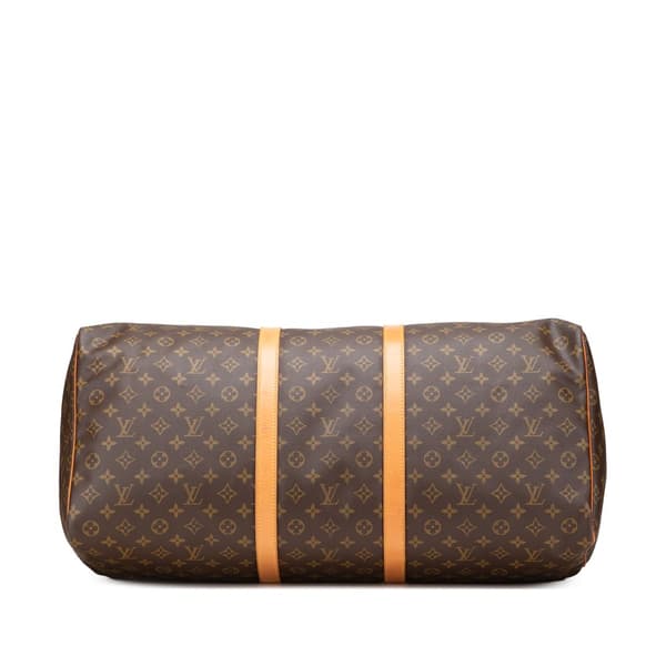 Pre-owned Louis Vuitton Monogram Keepall 60 Brown