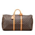 Pikkukuva 1 / 10: Pre-owned Louis Vuitton Monogram Keepall 60 Brown