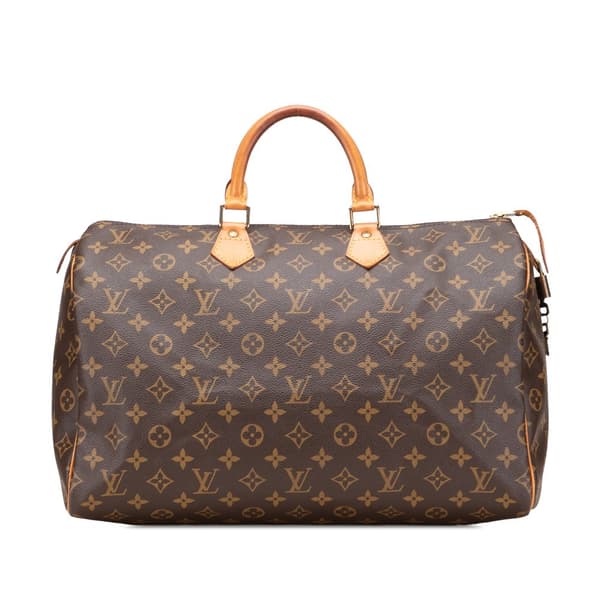 Pre-owned Louis Vuitton Monogram Speedy 40 Brown