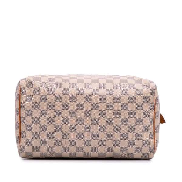 Pre-owned Louis Vuitton Damier Azur Speedy 30 White