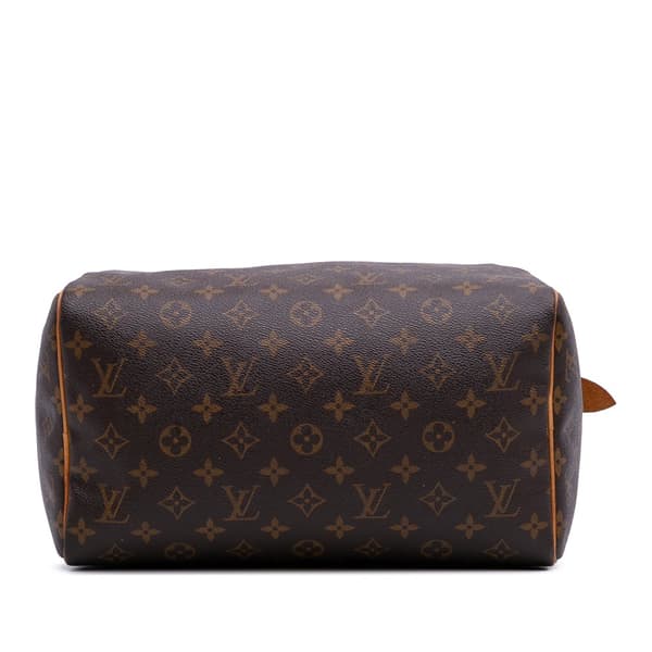 Pre-owned Louis Vuitton Monogram Speedy 30 Brown