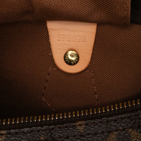 Pre-owned Louis Vuitton Monogram Speedy 30 Brown