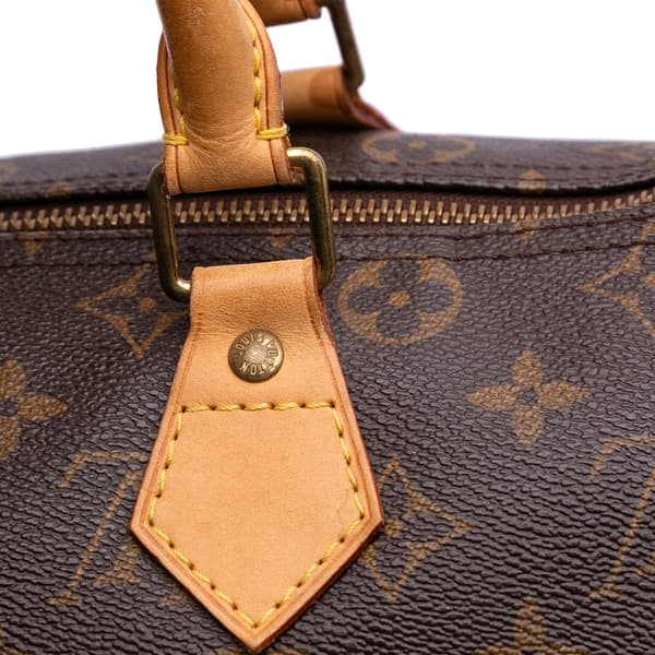 Pre-owned Louis Vuitton Monogram Speedy 30 Brown