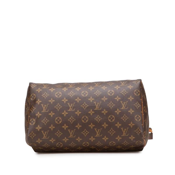 Pre-owned Louis Vuitton Monogram Speedy 35 Brown