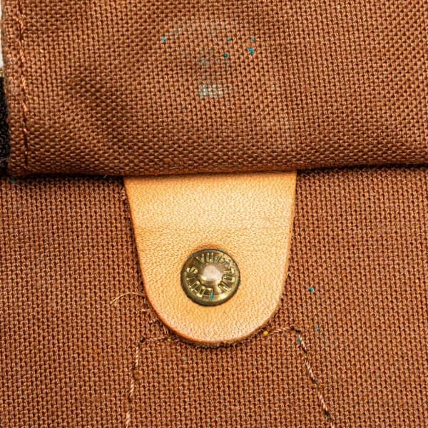 Pre-owned Louis Vuitton Monogram Speedy 35 Brown