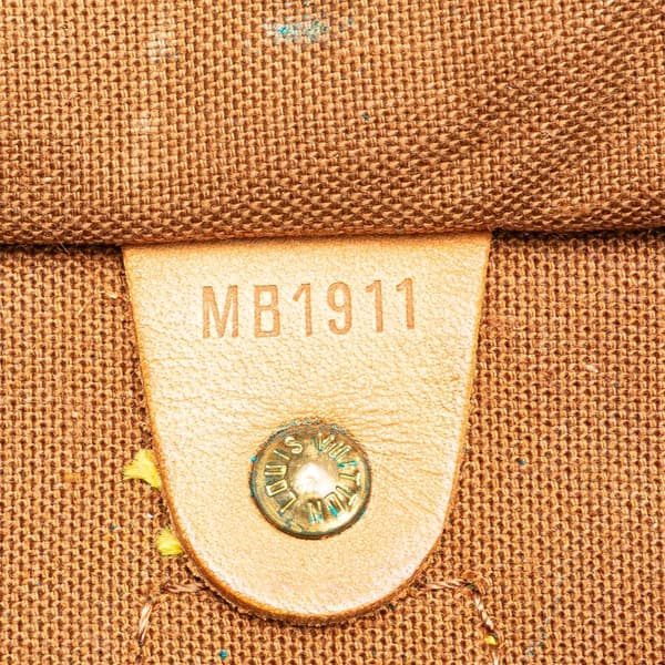 Pre-owned Louis Vuitton Monogram Speedy 35 Brown
