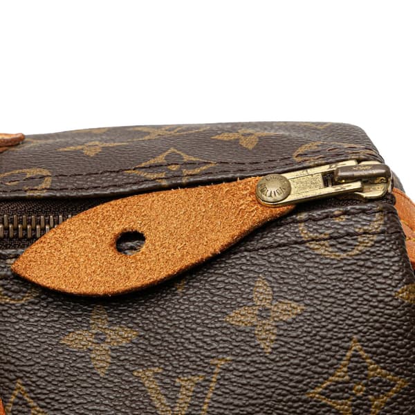 Pre-owned Louis Vuitton Monogram Speedy 35 Brown