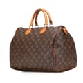 Miniatyrbillede 2 af 10: Pre-owned Louis Vuitton Monogram Speedy 35 Brown