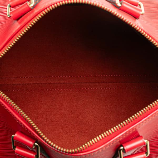 Pre-owned Louis Vuitton Epi Speedy 25 Red