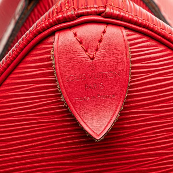 Pre-owned Louis Vuitton Epi Speedy 25 Red