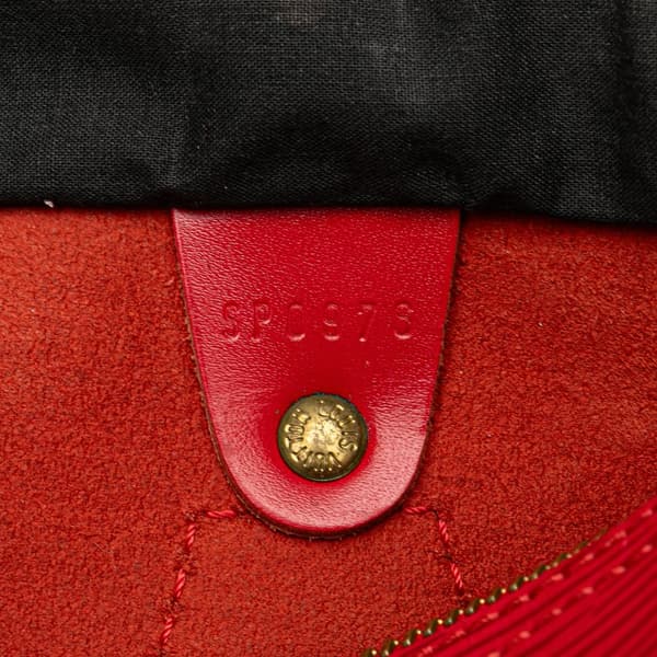 Pre-owned Louis Vuitton Epi Speedy 25 Red
