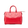 Miniatyrbillede 1 af 10: Pre-owned Louis Vuitton Epi Speedy 25 Red