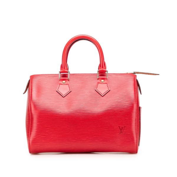 Pre-owned Louis Vuitton Epi Speedy 25 Red