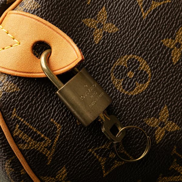 Pre-owned Louis Vuitton Monogram Speedy 40 Brown