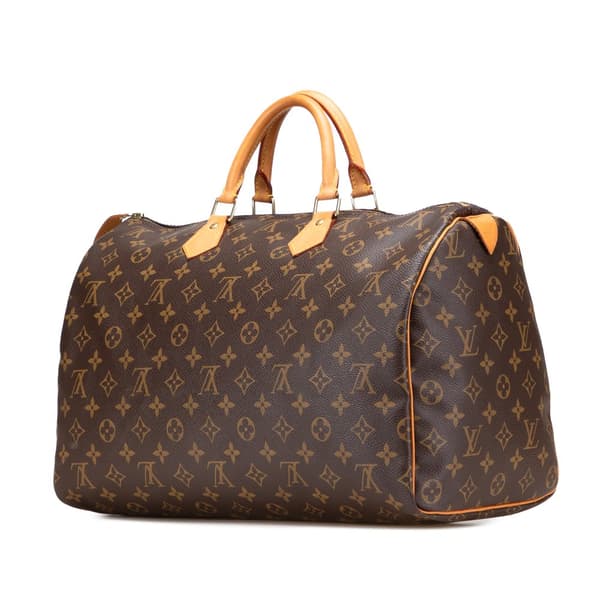 Pre-owned Louis Vuitton Monogram Speedy 40 Brown