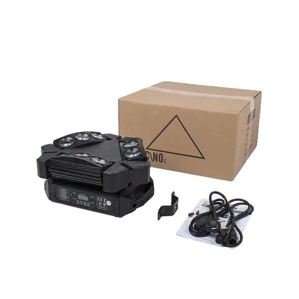 LED Moving Head-ljus, Snabb leverans, RGBW-färgblandning, Mini 9x10W RGBW 4in1, EU-kontakt Mini 9x10W RGBW 4in1