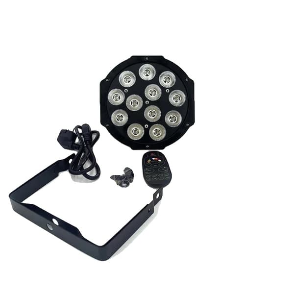 LED Par-lampor, RGBW 4in1-teknik, DMX-styrning, 12x12W 4st, EU-kontakt