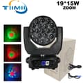 Miniatyrbillede 2 af 2: LED Moving Head Lys, RGBW Farveblanding, Zoom Funktion, 1 Flightcase 2i1