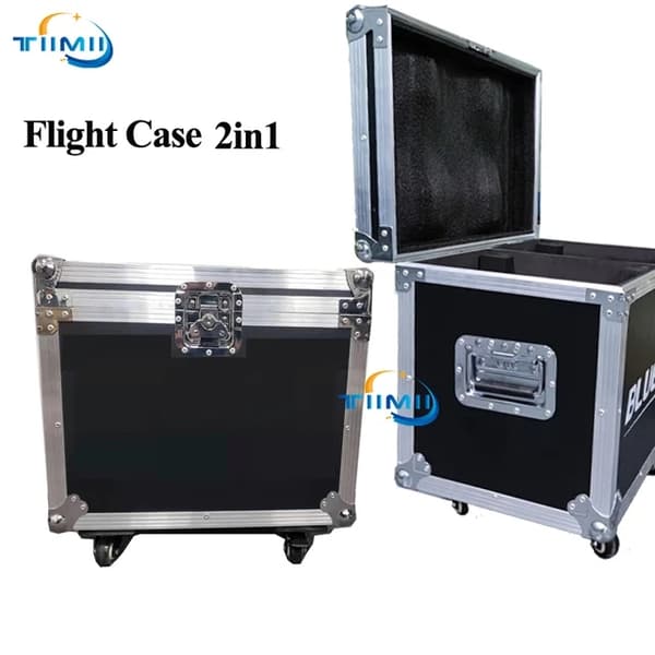 LED-rörligt huvudljus, RGBW-färgblandning, zoomfunktion, 1 Flightcase 2in1