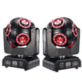 Miniatyrbillede 2 af 2: LED Moving Head Beam Lys, Halo RGBW 4i1 LED, Tilt scan 360°Rotation, 1 stk, EU-stik