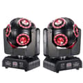 Miniatyrbillede 1 af 2: LED Moving Head Beam Lys, Halo RGBW 4i1 LED, Tilt scan 360°Rotation, 1 stk, EU-stik