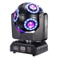 Miniatyrbillede 1 af 2: LED Moving Head Beam Lys, Halo RGBW 4i1 LED, Tilt scan 360°Rotation, 1 stk, EU-stik