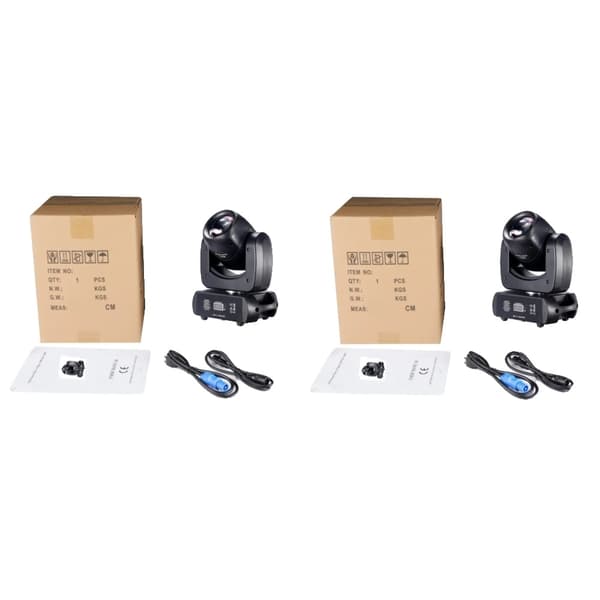 LED-rörljus, 120W strålkastare, 8 roterande prismor, Röd & Grön & Blå, EU-kontakt