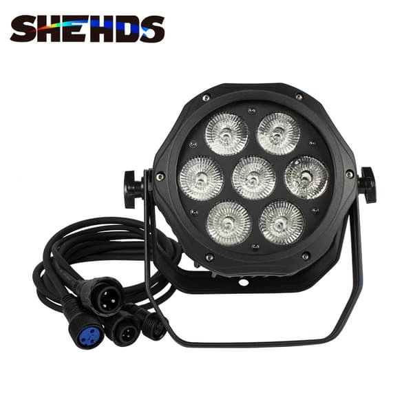 LED Par-lampor, Vattentäta, RGBWA+UV, Varmt Ljus, EU-kontakt