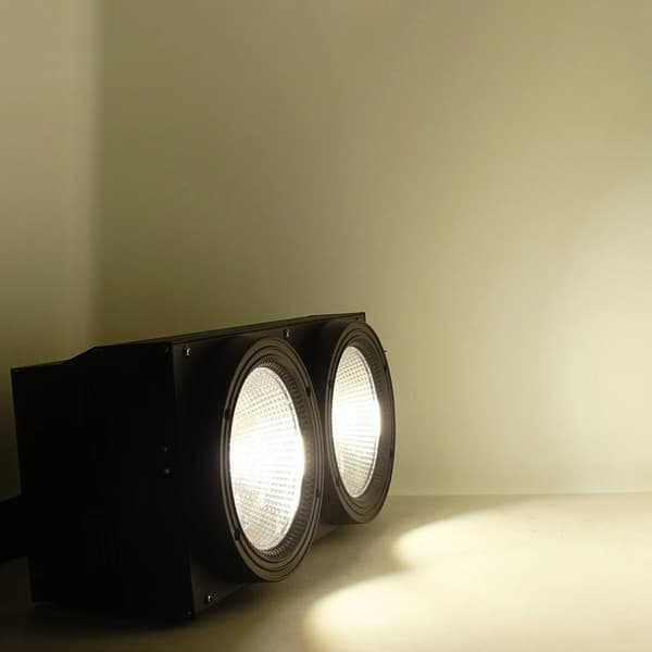 Scenelysning, 2x100w Blinder COB, Kold/Varm Hvid, Kold og varm hvid, EU-stik