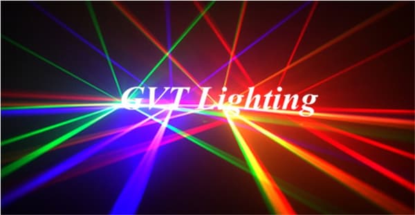 Laserprojektor, Fyrfärgslaserljus, Radiumspotlights, RGBY