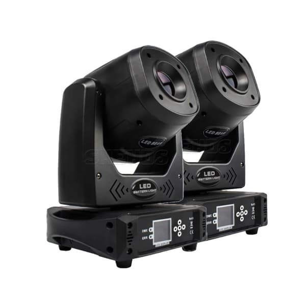 100W LED Scene Light, 14 DMX-kanaler, RGBWYVSO Farvehjul,2 stk. 100W, EU-stik