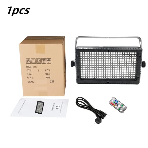 60W LED Scenljus, Trådlös Kontroll, DMX RGB Belysningseffekter,4st, EU-kontakt