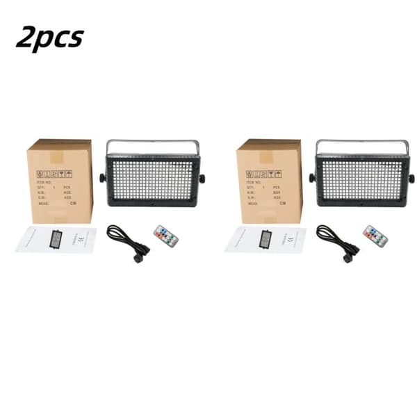 60W LED Scenljus, Trådlös Kontroll, DMX RGB Belysningseffekter,4st, EU-kontakt