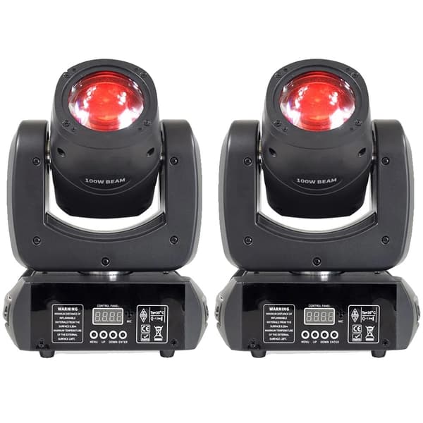 LED Moving Head Light, 100W Effekt, 540° Pan/180° Tilt,EU-stik, Moving Head 100W
