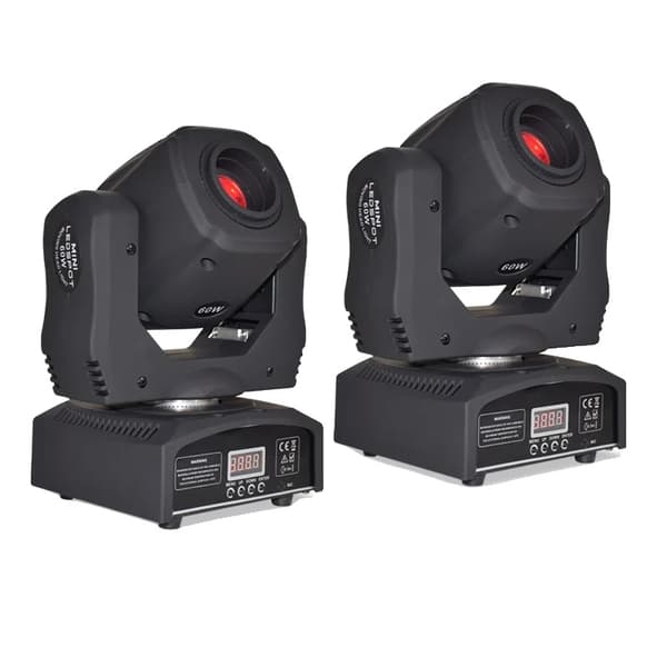 DJ 60W Rörligt Huvudljus, 7 Färgalternativ, DMX-kontroll, Hållbar Design,DJ 60W kartong, EU-kontakt