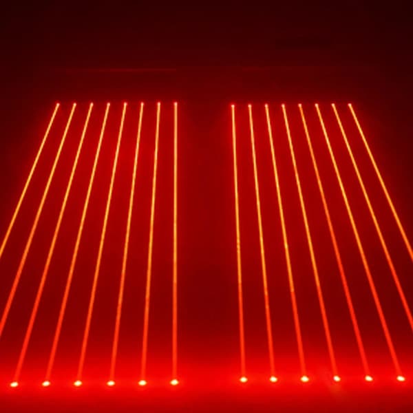 8 Ögon Mobil Huvudlaser Lampa, 200W Effektförbrukning, 270-Graders Rotation,EU-kontakt, R