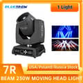 Miniatyrbillede 2 af 2: Beam 230W Moving Head Lys, 14 Farver + Hvid, 17 Gobos, Elektronisk Fokus,1 lys
