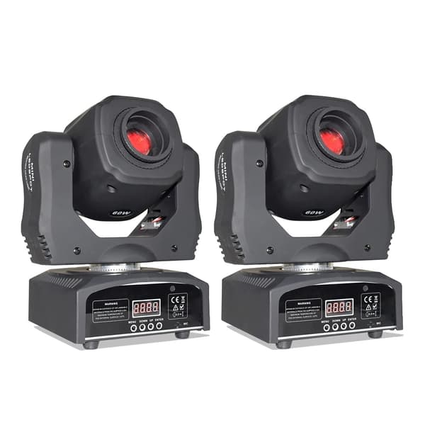 LED Moving Head Spot Light, 60W kraftfuld udgang, 3-facetteret prisme,EU-stik, Led 60W-3fase prisme