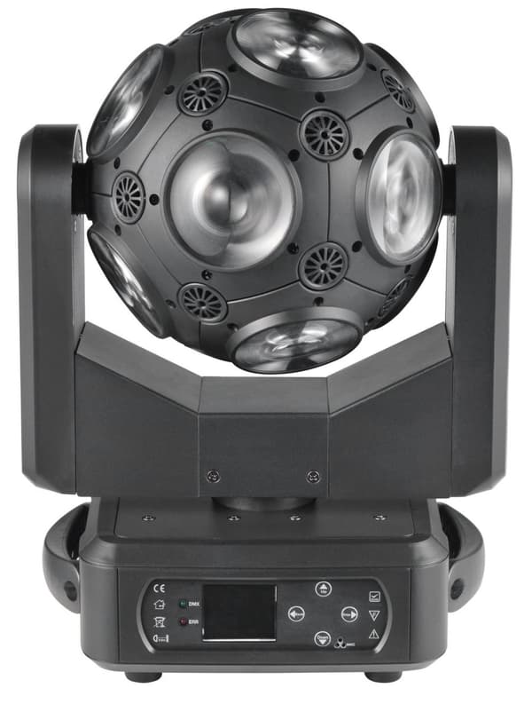 Jalkapallo Lyre Stage Light, 12x20W RGBW 4in1, 540 asteen panorointi, äärettömän kallistuksen kierto