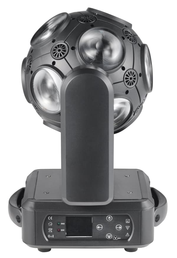 Jalkapallo Lyre Stage Light, 12x20W RGBW 4in1, 540 asteen panorointi, äärettömän kallistuksen kierto