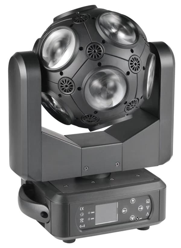 Jalkapallo Lyre Stage Light, 12x20W RGBW 4in1, 540 asteen panorointi, äärettömän kallistuksen kierto