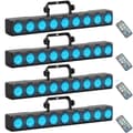 Miniatyrbillede 1 af 2: RGBW LED Vaskelys, 9 stk. 4W Lyskilde, Flere Kontrolmuligheder,4STK, EU-stik